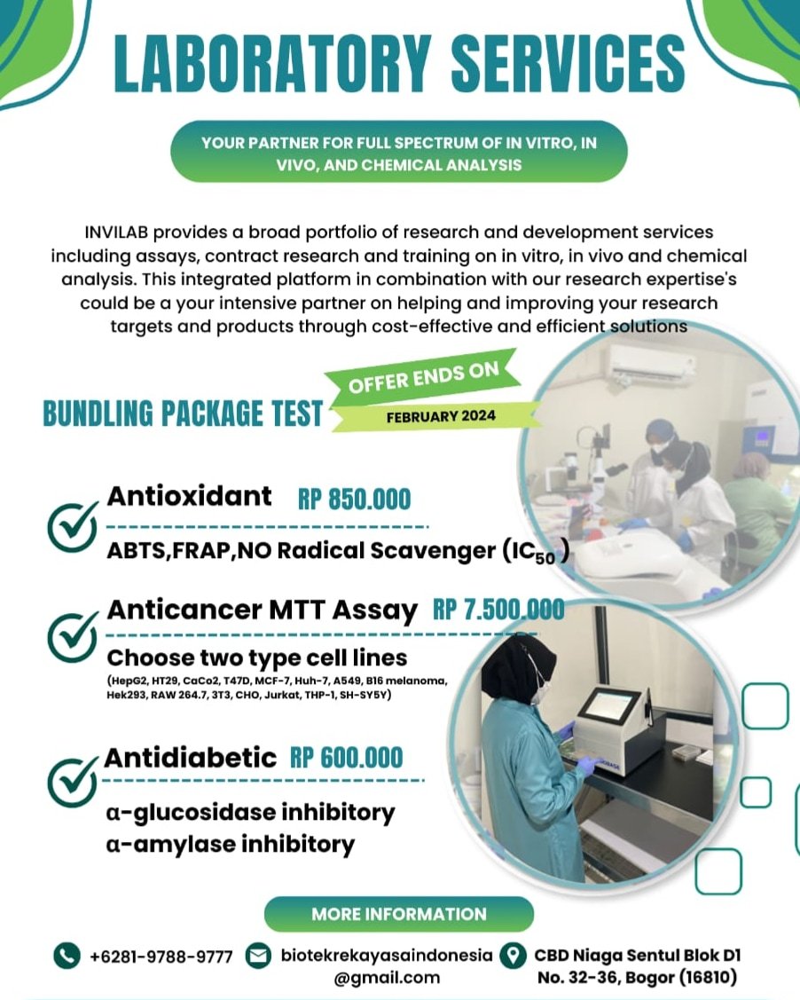 INVILAB laboratory service packages